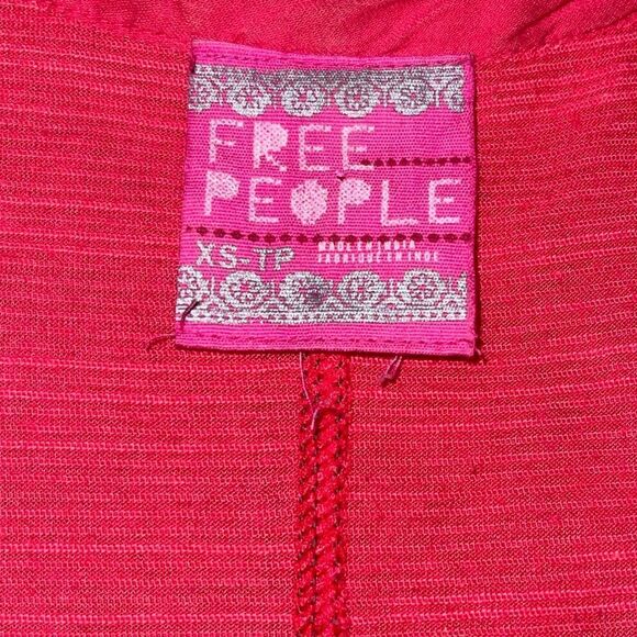 Free People Embroidered & Embellished Magenta Pink Swing Tunic Tank - Picture 13 of 13